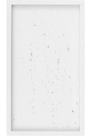 The Mia Travertine Banyo Tepsisi Beyaz 28x16x3 Cm Çok renkli