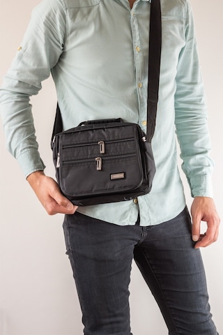 Imperteks Su Geçirmez Kumaş Seventeen Çok Gözlü Postacı El Ve Omuz Çantası Siyah 2247 Siyah