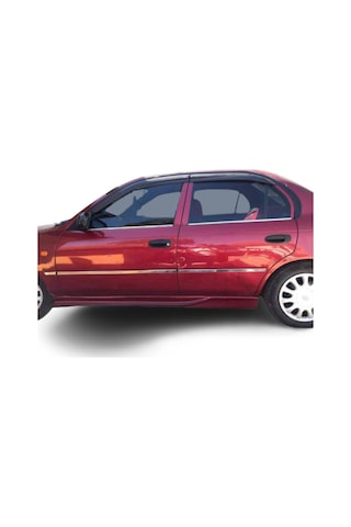 Toyota Corolla Uyumlu 1992-1998 Krom Cam Çıtası Paslanmaz Çelik 4 Parça