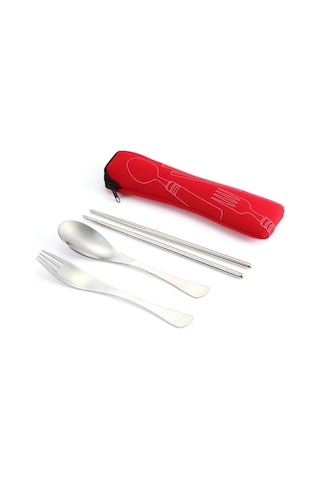 Sones Üç Parçalı Dış Mekan Çatal Bıçak Takımı Çok Renkli