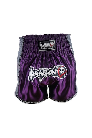 Dragondo Mt3076 Shiny Muay Thai Mor Kick Boks Şortu Mor