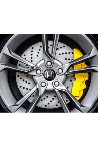 HONDA LOGOLU 56 MM JANT GÖBEK STICKER (SİYAH-GÜMÜŞ)