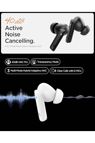 Tws P20 Bluetooth Kablosuz Kulaklık - Anc Pro Aktif Gürültü Engelleme Enc 6 Mikrofon - 10mm Lcp Graphene Sürücü - Genel