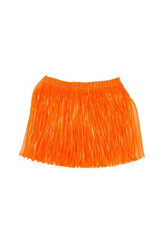 Neon Turuncu Hawaii Parti Eteği 40 Cm Yetişkin