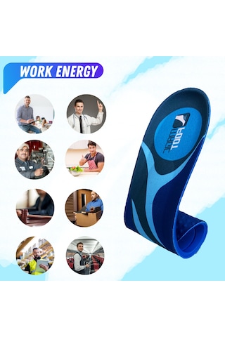 Magicfoot Workenergy İş Tabanlığı - Uzun Süreler Ayakta Çalışan İçin - High Memory Foam - Ortopedik Tabanlık