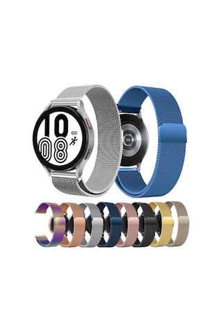 Samsung Galaxy Watch 4 Kordon 40-42-44-46 Mm Metal Hasır Magnetic