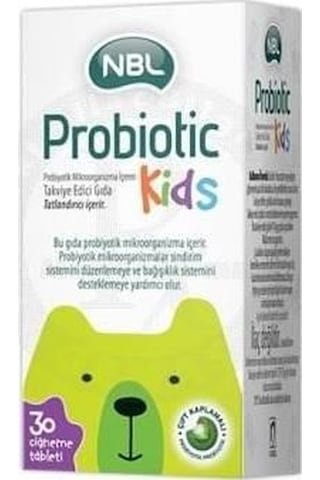 Nbl Probiotic Kids 30 Çiğneme   Tableti