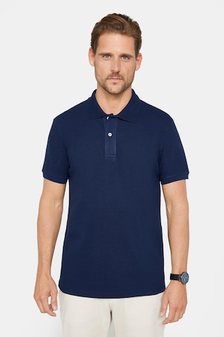 Tudors Erkek Slim Fit Dar Kesim %100 Pamuk Düz Pike Lacivert Polo Yaka Tişört-30496 Lacivert