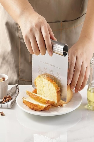 Paslanmaz Çelik Hamur Kesme Aparatı Çelik Kesici Kazıyıcı Pasta Ve Kek Şekillendiren Lüx Spatula Metal