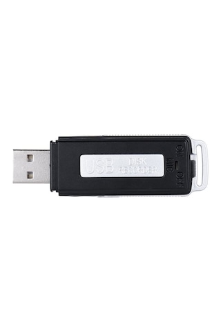 Kingboss KB-II 8 GB USB Flash Disk Ses Kayıt Cihazı Siyah