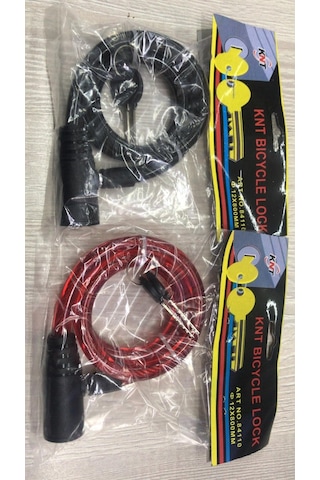 Knt 12 Mm 80 Cm Anahtarlı Kilit 3 Farklı Renk Seçenekli 001