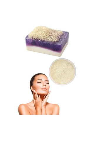 2li Doğal Set Kabak Lifli Keçi Sütü Lanta Sabun Peeling Bakım Sıkılaştırma Akne Temizleme Yüz Pedi