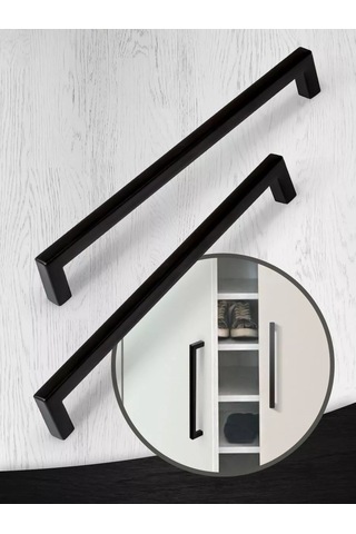 Metalheart Mutfak İçin Mobilya Kolları Siyah 192 Mm 2 Adet 248583698 Siyah