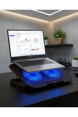 Laptop Soğutucu Fanlı Stand Usb Portlu 8 Kademe Uczzzn99bilgisayarfanı-2