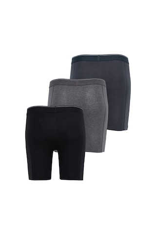 Blackspade Erkek Boxer 3Lü Paket Tender Cotton 9683 - Siyah Antra Melanj Antrasit Siyah