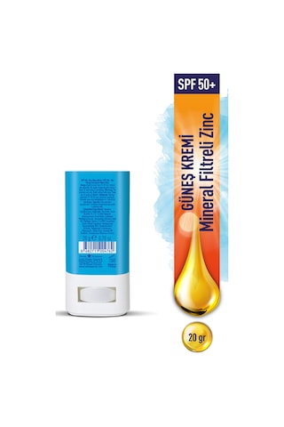 Eda Taşpınar Mineral Filtreli Blue Zinc Stick Güneş Kremi SPF50+ 20 G