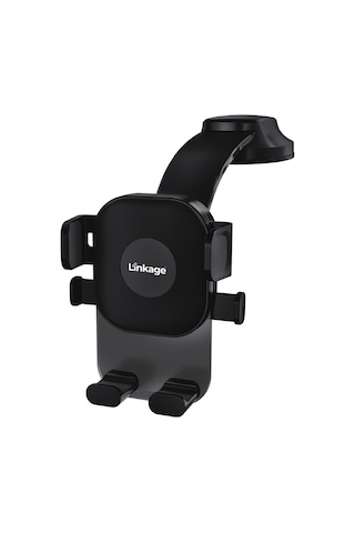 Linkage Lkh-41 Vantuzlu Araç İçi Telefon Tutucu 360 Döner Başlık Tek Tuşla Sabitleme Ön Cam & Siyah