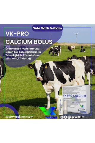 Vk-pro Calcium Bolus - 48 Adet 180 Gr Yutturma Aparatı Hediyeli