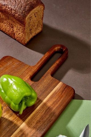 Cooker Lüx 36x20 Cm Akasya Ağacı Kesme Tahtası Kahverengi