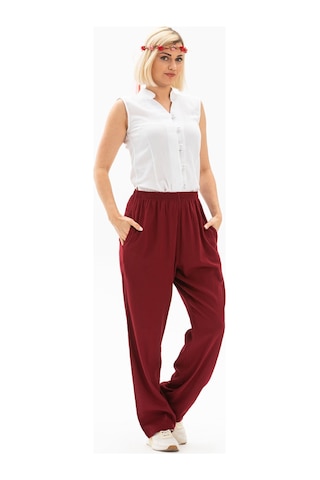 Eliş Şile Bezi Şile Bezi Unisex Şalvar Pantolon Bordo Brd Bordo