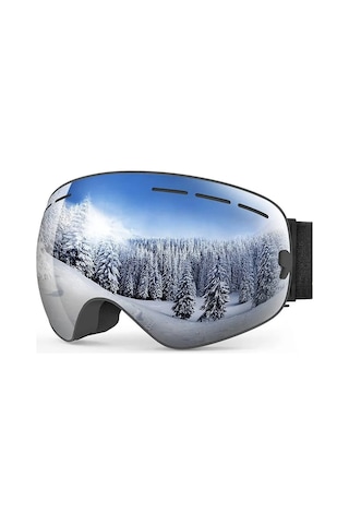 Çift Katmanlı Anti-Sis Özellikli UV Snowboard Kayak Gözlüğü