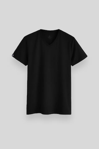 Tommy Life Tommy Lıfe Siyah Erkek Basic Kısa Kol Standart Kalıp V Yaka T-shirt - 87912 T10er-87912 001