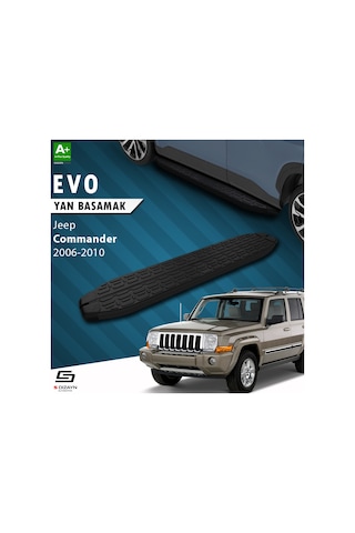 S-dizayn Jeep Commander Evo Siyah Yan Basamak 173 Cm 2006-2010