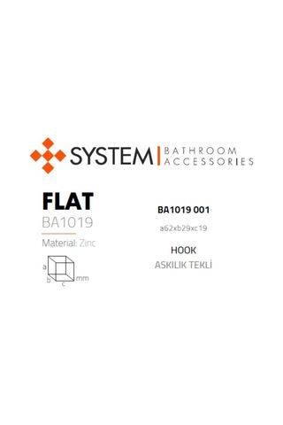 System Flat Tekli Askılık Nikel Saten Renk Ba1019 001 Nbm Çok Renkli