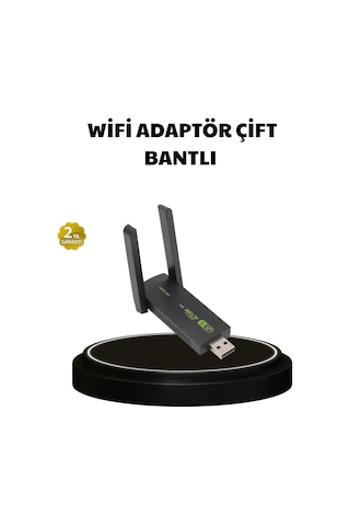 Dual Band Usb Wifi Adaptör - 1200 Mbps Hız