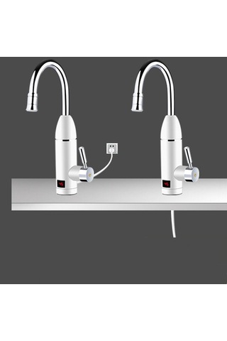 Besthome1 Lavabo Musluğu İçin Led Ekranlı Anında Su Isıtıcı -