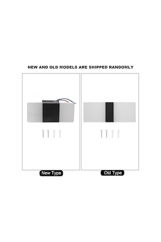 Yaozixa Siyah Led Duvar Lambası - Isınma Işığı, Döner Panel, Göz Koruyucu Mat Kasa, Yatak Odası/oturma Odası İçin Diğer