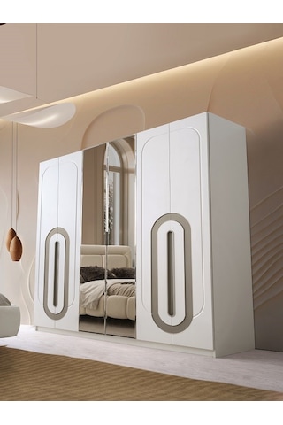 Sevilla Mdf 6 Kapılı Dolap Aytaşı