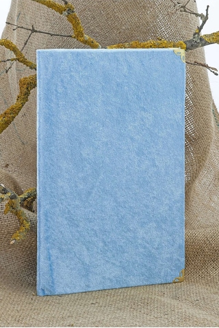 25 Adet - İsme Özel Kadife Kaplı Yasin Kitabı - Mevlüt Hediyesi - Çanta Boy - 128 Sayfa - Açıkmavi Açık Mavi