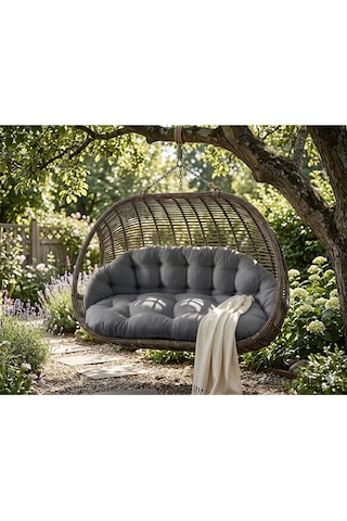Çift Kişilik Salıncak Minderi Sadece Minder 60x120 Cm Oturma Açık Gri Çift Kişilik Salıncak Minderi Sadece Minder 60x120 Cm Oturma Açık Gri