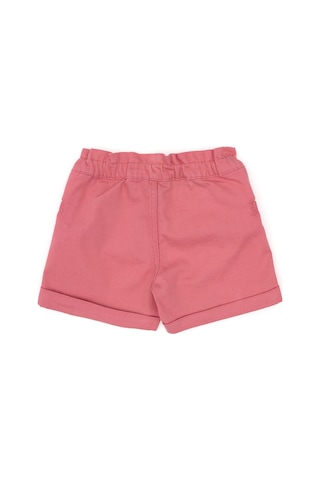U.S. Polo Assn. Kız Çocuk Pembe Relax Fit Belden Büzgü Detaylı Jean Şort 50301833-VR167