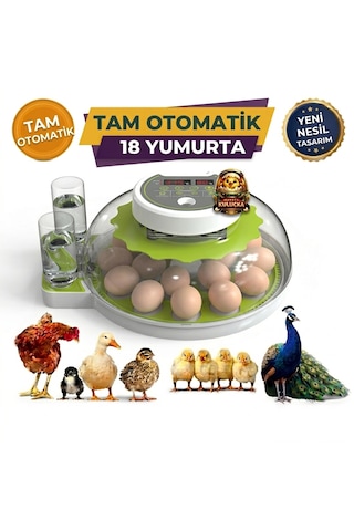18 Yumurtalı Kapasiteli Tam Otomatik Dijital Kuluçka Makinesi