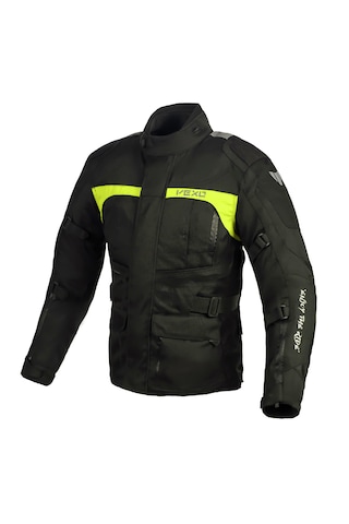 Vexo Adventure H20 4 Mevsim Motosiklet Montu Neon Sarı