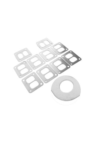 Wezone 10 Adet Inox T4 Turbo Gasket - Garrett T04b/t04e/gt35r/gt40r Uyumlu - Eşit Dağılımlı Sıcaklık Direnci Ve Sağlam Kapama