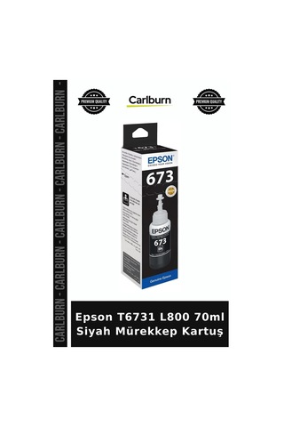 Delux Serisi Epson T6731 L800 70ml Siyah Mürekkep Kartuş Çalışma Gereci Ofis Desteği Yazıcı Tüpü