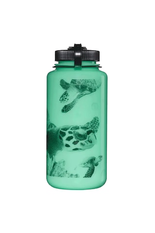 Nalgene Wide Mouth 32 Oz Suluk Matara 1 Litre Glowyld Turtle 682025-0030 Yeşil