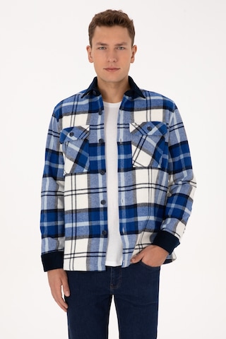 U.s. Polo Assn. Erkek Lacivert Gömlek Desenli 50308257-vr033 Lacivert