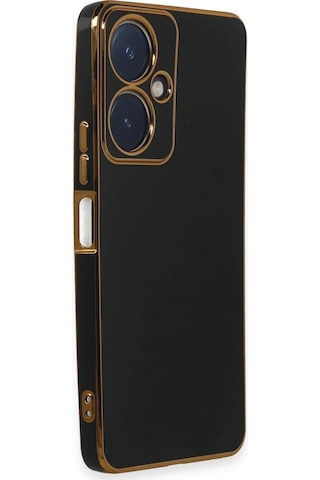 Uryport Vivo Y27 Kılıf Volet Silikon - Siyah