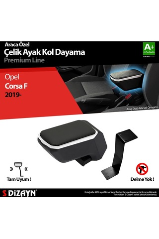 Opel Corsa F Kol Dayama Kolçak Çelik Ayaklı Abs Gri 2019 Üzeri A+kalite