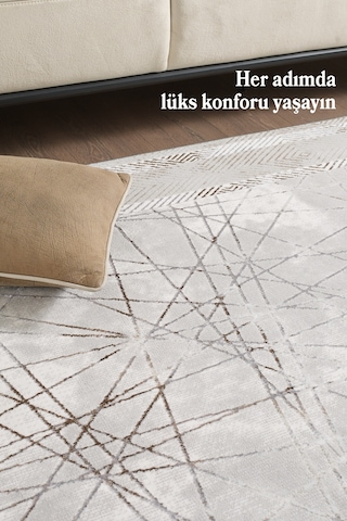 Yumuşak Dokulu Salon Halısı Oturma Odası Halısı Mutfak Halısı Dokuma Halı Bambu Halı Bej Halı Bej