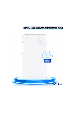Schitec Huaweı C5 8.0 Uyumlu Arka Yüzey Hidrojel Koruyucu Film