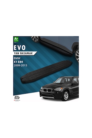 S-dizayn Bmw X1 E84 Evo Siyah Yan Basamak 183 Cm 2009-2015