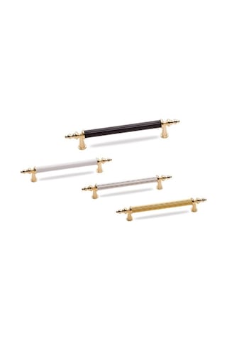 128mm Lüks Aleminyum Metal Boru Kulp Dolap Çekmece Modern Dolap K