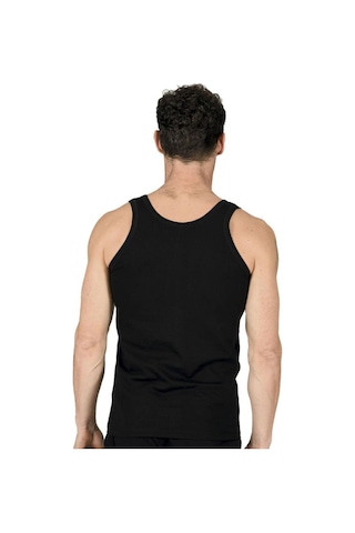 Özkan Underwear 6 Adet Özkan Erkek Penye Atlet 11407 Siyah