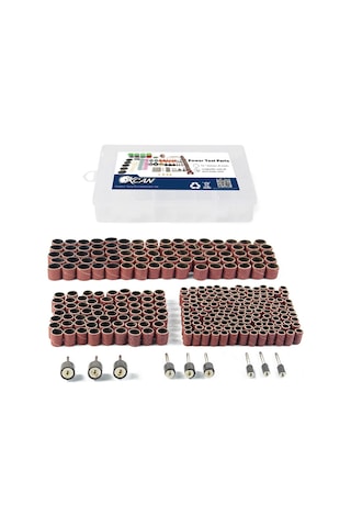 338 Adet Zımpara Tamburu Kit Tırnak Matkap Uçları Cilalı E13788-2