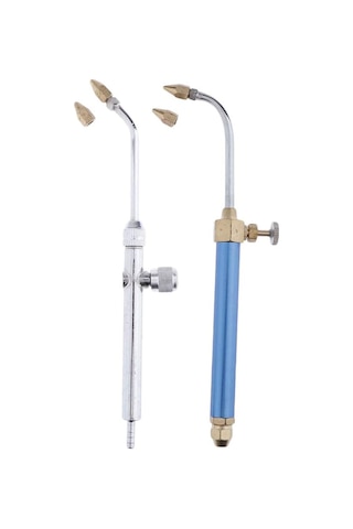 Symbee Küçük Boylu Su Oksijen Kaynak Torçu - Kuyumculuk Ve Metal İşleri İçin Hassas Kaynak Aleti Mavi Saplı Diğer